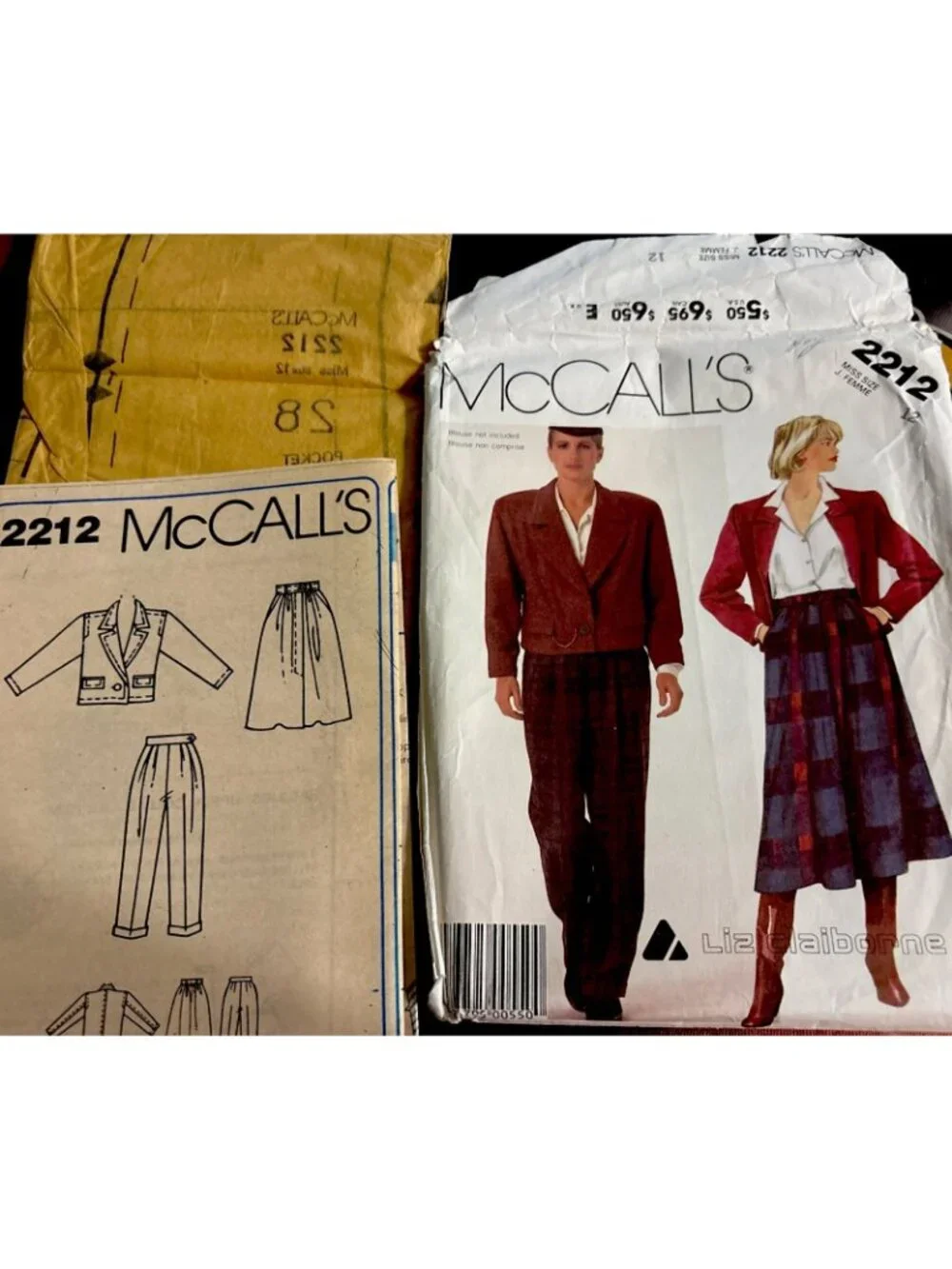 Vintage Sewing Pattern McCalls 2212 Liz Claiborne Miss Jacket Skirt Pants Sz 12